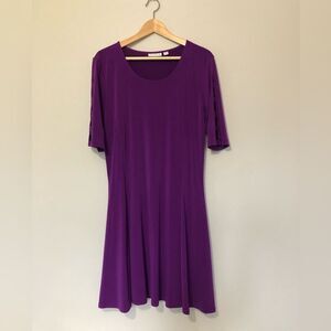 Susan Graver Petite Medium Purple Dress